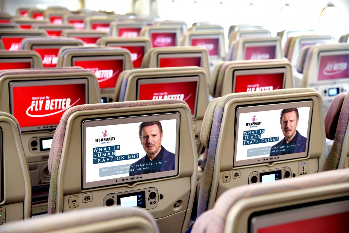 Emirates raises the bar on tackling human trafficking with inflight film