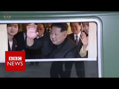 Inside train used by Kim Jong-un to travel to China - BBC News