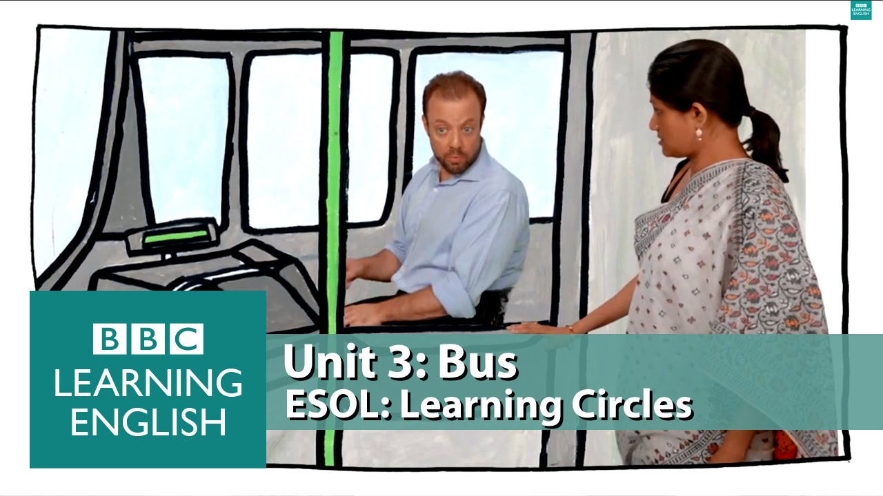 Learning Circles - Bus: Vocabulary and phrases to help you travel on a bus