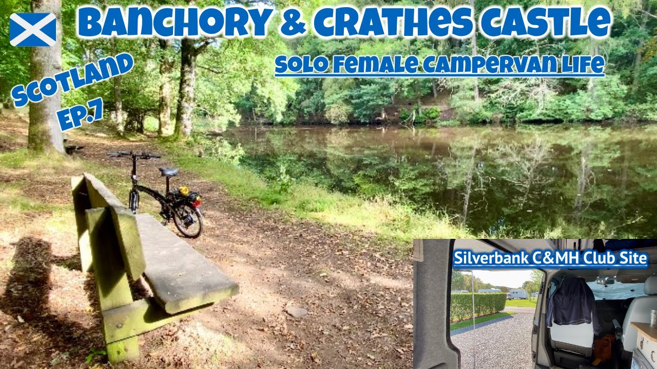 Solo Camper Van Travel in Scotland - Ep7 Banchory, Crathes Castle, Deeside Way & Cairn O' Mount