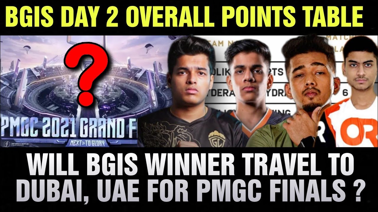 BGIS Winner Will Travel To Dubai or UAE For PMGC finals ? | BGIS Finals Day 2 Overall Standings🔴