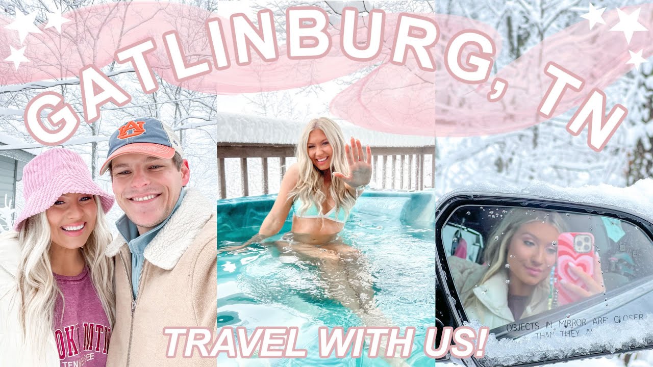 Travel to Gatlinburg With Me! | Tennessee Travel Vlog & SNOW! | Lauren Norris