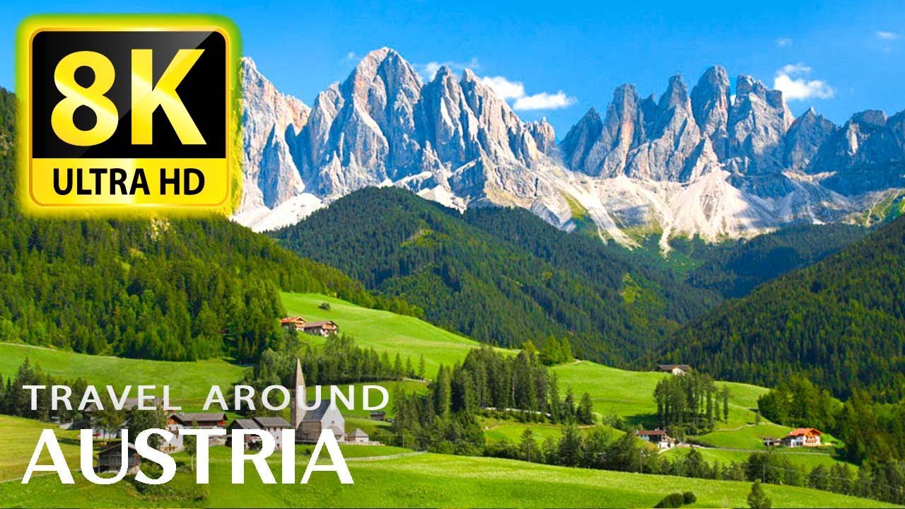 AUSTRIA with HD 8K ULTRA (60 FPS)- Travel to the best places in Austria with relaxing music 8K TV
