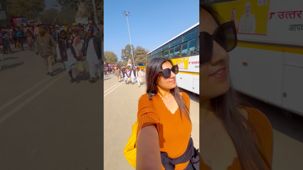 My solo travel to Mahakumbh, Prayagraj ❤️😋 #shortsindia